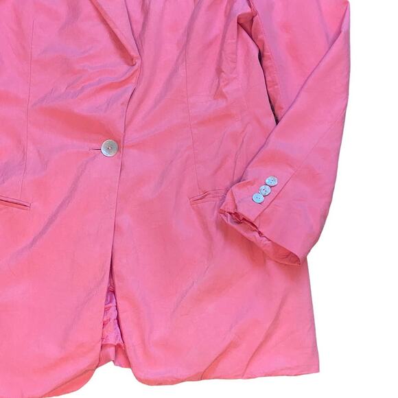 Vintage Collection Point of View Boyfriend Fit Barbie Pink Blazer Size Small - Picture 4 of 6
